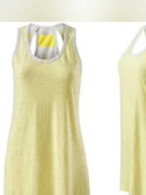 CAbi Limoncello Striped Racerback Cutout Tank Top # 5065
